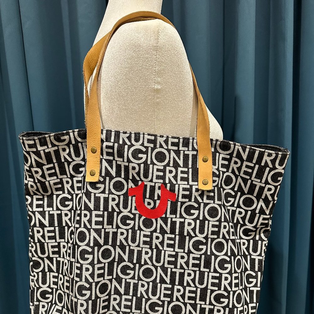 - True Religion Denim Jean Tote Bag